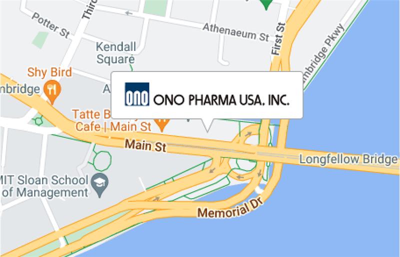 Map view of ONO Pharma USA headquarters